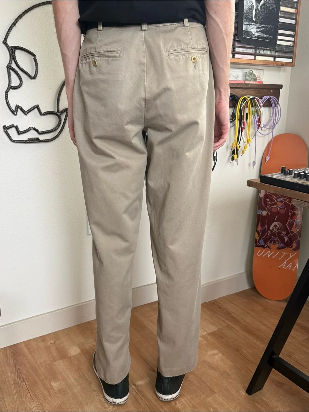 Vintage 2000s High Waisted Flat Front Pants J Crew ~ 32 x 31